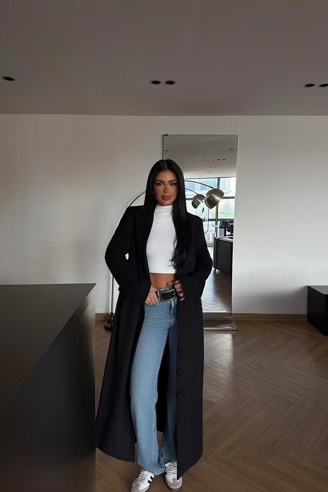 Abrigo Elegante L’amouriste – Corte Largo y Minimal